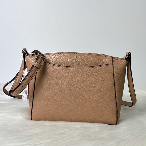 NWT Kate Spade Monica Crossbody Pebbled Leather Purse Bag - Picture 1 of 8